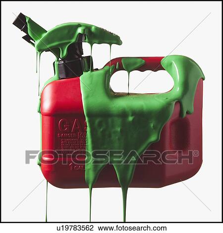 Gas can covered in green paint View Large Photo Image Stock Image - Gas can covered in green paint. Fotosearch