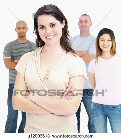 Stock Image - Group of friends. Fotosearch