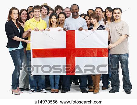 Group of people holding flag View Large Photo Image Stock Photograph - Group of people holding flag. Fotosearch
