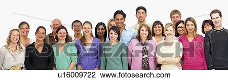 Stock Image - Group of people. Fotosearch