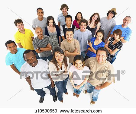 Stock Photograph - Group of people. Fotosearch - Search Stock Photography, Posters, Pictures, and Photo Clipart Images