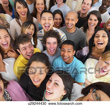 Group of smiling people View Large Photo Image Stock Image - Group of smiling people. Fotosearch