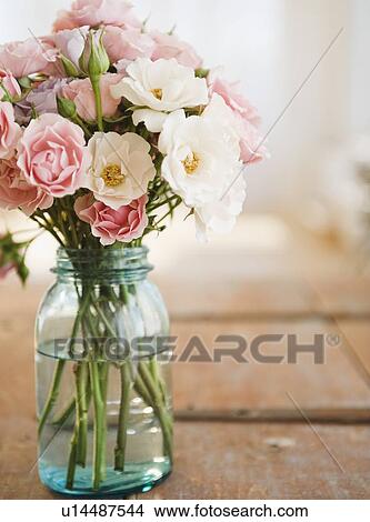 Jar of flowers View Large Photo Image Picture - Jar of flowers. Fotosearch