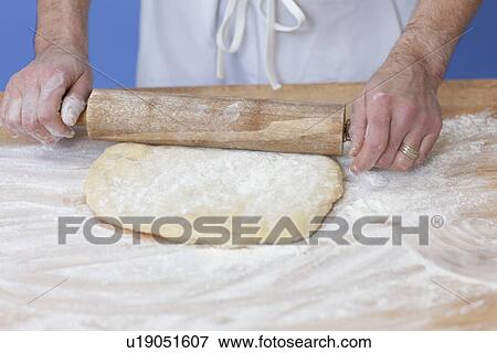 Man' hands rolling out bread dough View Large Photo Image Stock Photo - Man' hands rolling out bread dough. Fotosearch