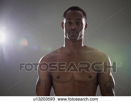 Stock Image - Muscular man. Fotosearch