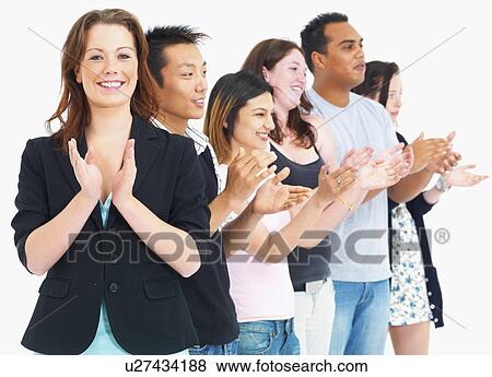 People clapping View Large Photo Image Stock Photo - People clapping. Fotosearch