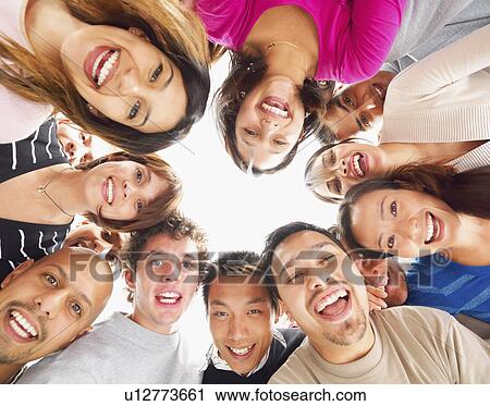People standing in a circle View Large Photo Image Stock Image - People standing in a circle. Fotosearch