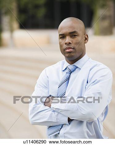 Stock Image - Portrait of a businessman. Fotosearch