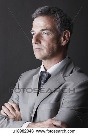 Stock Image - Portrait of a businessman. Fotosearch