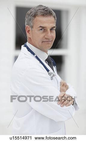 Stock Image - Portrait of a doctor. Fotosearch