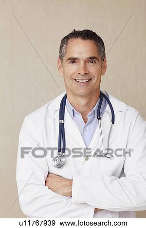 Stock Photo - Portrait of a doctor. Fotosearch