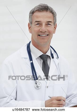 Portrait of a doctor View Large Photo Image Stock Photo - Portrait of a doctor. Fotosearch