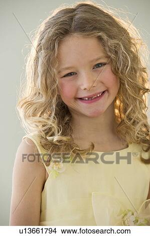 Portrait of a young girl View Large Photo Image Picture - Portrait of a young girl. Fotosearch