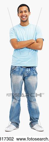 Stock Image - Portrait of a young man. Fotosearch