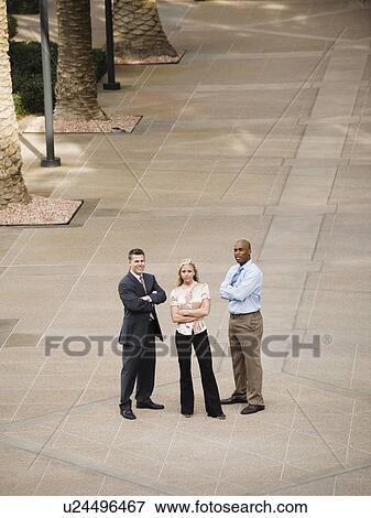 Stock Photo - Portrait of co-workers. Fotosearch