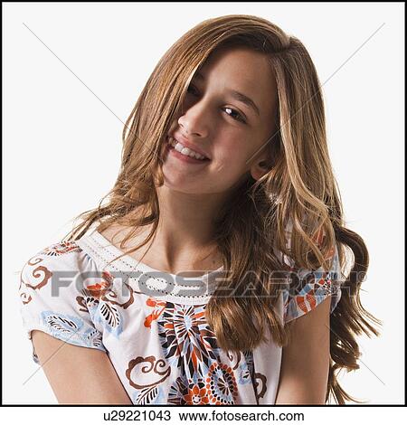 Stock Image - Pretty young girl. Fotosearch