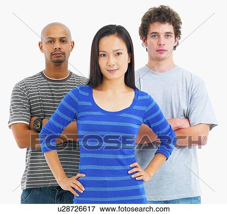 Stock Photo - Three people. Fotosearch
