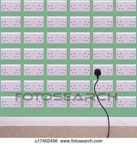 Wall covered in electrical outlets View Large Photo Image Stock Photograph - Wall covered in electrical outlets. Fotosearch