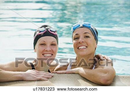 Woman in pool View Large Photo Image Stock Image - Woman in pool. Fotosearch