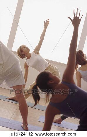 Stock Image - Yoga class. Fotosearch