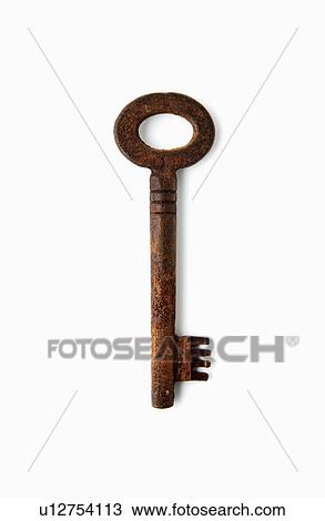 Stock Image - Antique key. Fotosearch