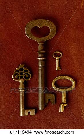 Antique keys View Large Photo Image Picture - Antique keys. Fotosearch