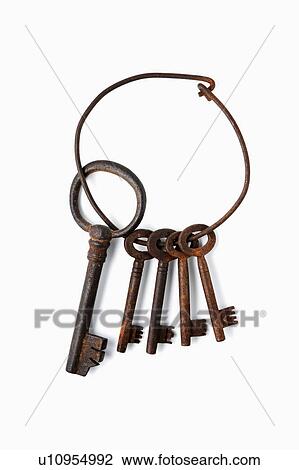 Stock Image - Antique keys. Fotosearch