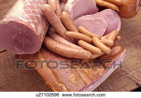 Assorted raw meats View Large Photo Image Stock Photograph - Assorted raw meats. Fotosearch