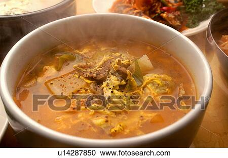 Bowl of soup and rice, close up View Large Photo Image Stock Image - Bowl of soup and rice, close up. Fotosearch