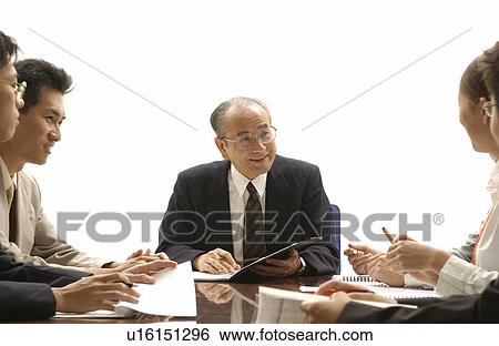 Business Men and Business Women at Meeting View Large Photo Image Stock Photograph - Business Men and Business Women at Meeting. Fotosearch