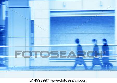Business people walking for work, toned image, blurred motion, Tokyo prefecture, Japan View Large Photo Image Stock Photo - Business people walking for work, toned image, blurred motion, Tokyo prefecture, Japan. Fotosearch