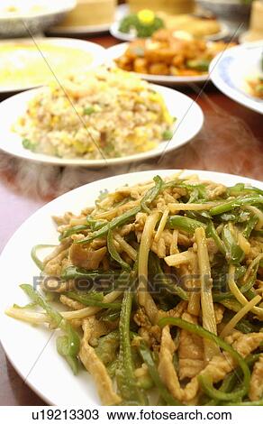 Chinese dishes on table View Large Photo Image Stock Image - Chinese dishes on table. Fotosearch