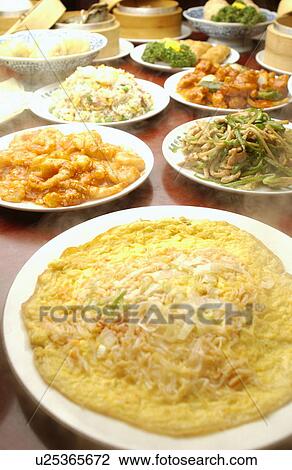Stock Image - Chinese dishes on table. Fotosearch