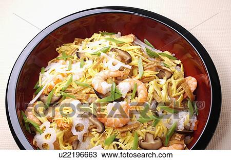 Stock Image - Chirashi sushi. Fotosearch