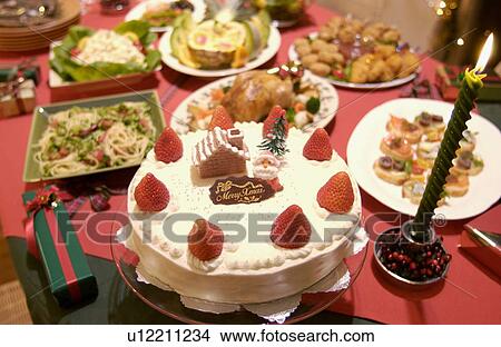 Christmas cake View Large Photo Image Picture - Christmas cake. Fotosearch