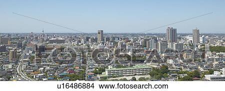 Picture - Cityscape, panoramic image. Fotosearch