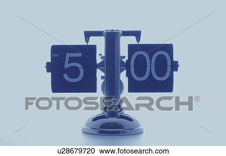 Clock showing 5 o'clock, white background View Large Photo Image Stock Image - Clock showing 5 o'clock, white background. Fotosearch