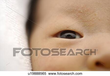 Close up of baby's face View Large Photo Image Stock Photography - Close up of baby's face. Fotosearch