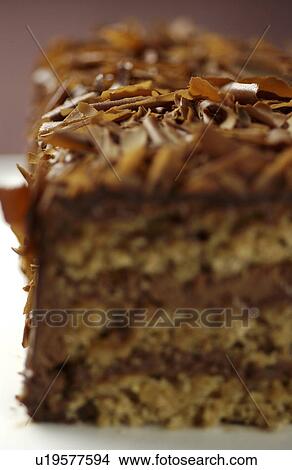 Close up of sliced chocolate cake View Large Photo Image Picture - Close up of sliced chocolate cake. Fotosearch