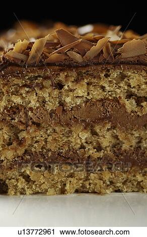 Close up of sliced chocolate cake View Large Photo Image Stock Image - Close up of sliced chocolate cake. Fotosearch