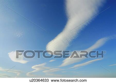 Stock Image - Clouds in sky, Kamakura city, Kanagawa prefecture, Japan. Fotosearch
