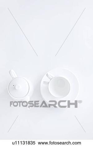 Coffee setting, white background View Large Photo Image Stock Photography - Coffee setting, white background. Fotosearch
