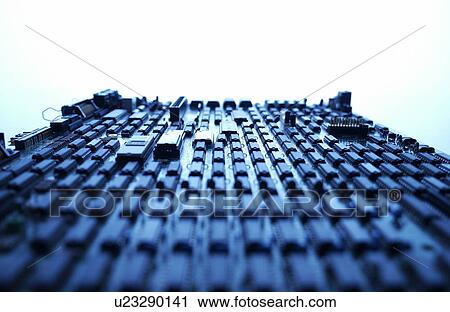 Computer circuit board, close up, white background View Large Photo Image Stock Image - Computer circuit board, close up, white background. Fotosearch