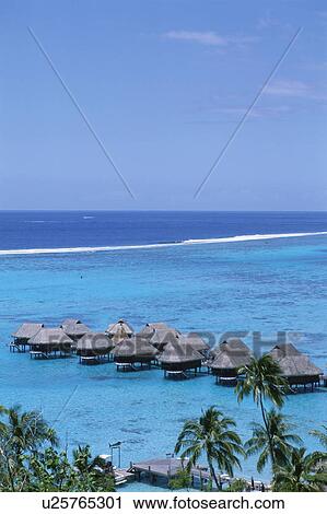 Stock Image - Cottages on the Sea. Fotosearch