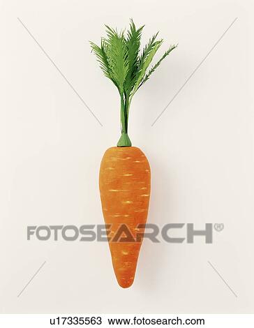 Stock Image - Craft representing a carrot. Fotosearch