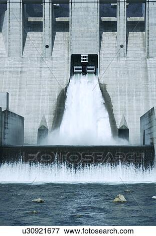Stock Photo - Dam, Okayama Prefecture, Honshu, Japan. Fotosearch