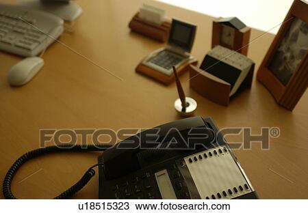 Desk in office View Large Photo Image Stock Image - Desk in office. Fotosearch