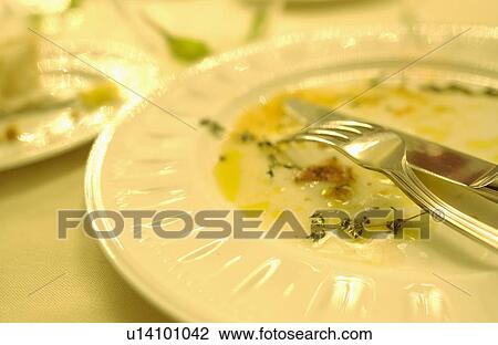 Stock Image - Dirty tableware. Fotosearch