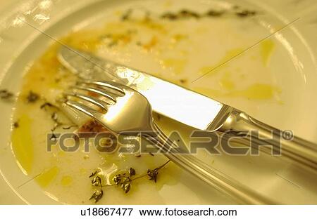 Stock Photo - Dirty tableware. Fotosearch