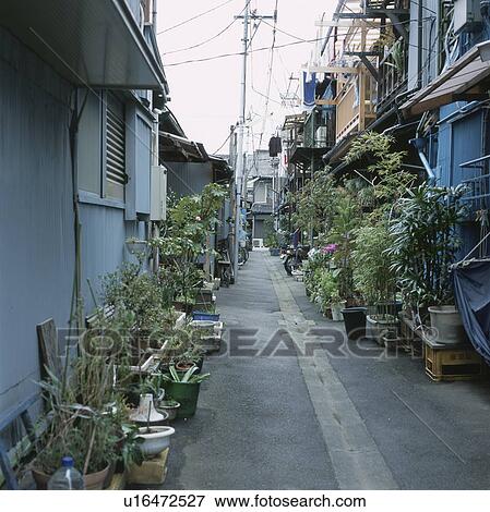 Stock Photo - Downtown, Tokyo Prefecture, Honshu, Japan. Fotosearch